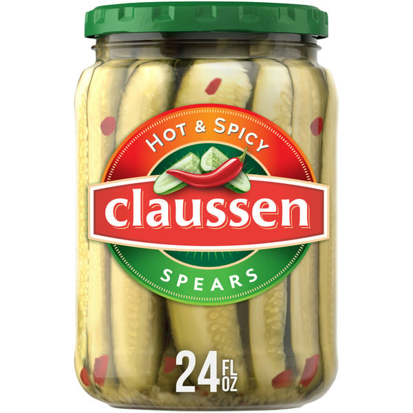 Kosher Foods Claussen Hot & Spicy Pickle Spears hero