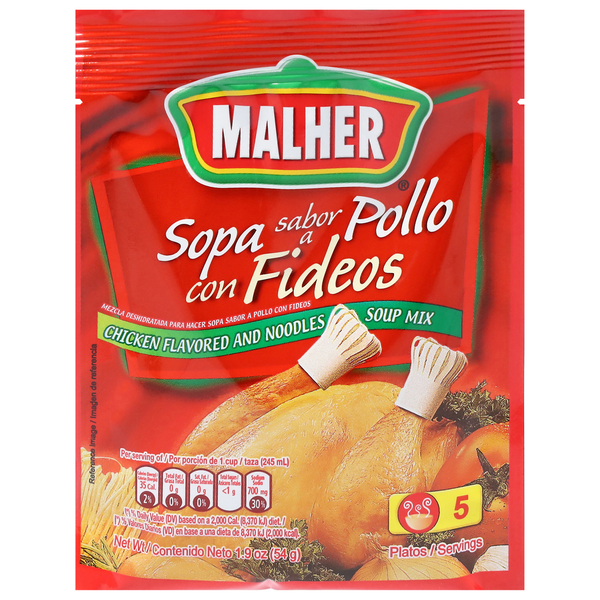 Soup, Stock & Broth Malher Noodles Soup Mix, Chicken Flavored hero