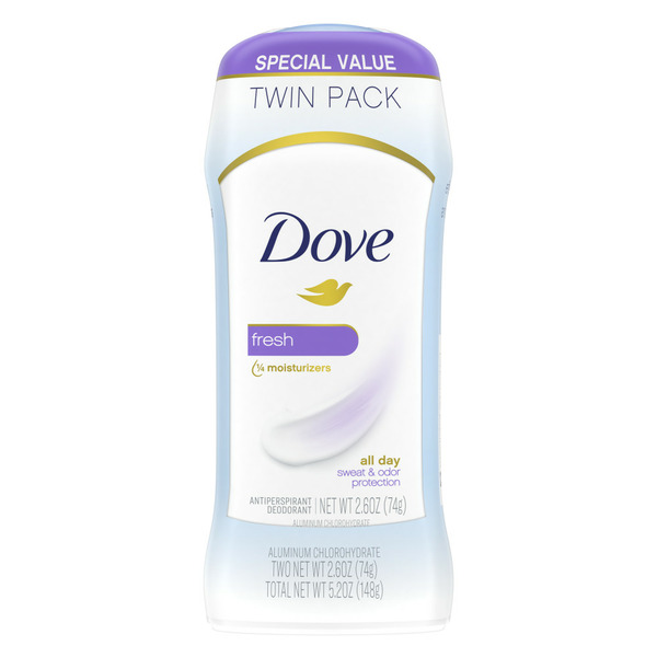 Deodorants Dove Antiperspirant Deodorant Stick Fresh, hero