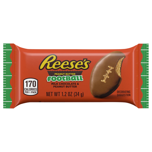 Candy, Chocolate & Gum Reese's Milk Chocolate Peanut Butter Football Candy hero