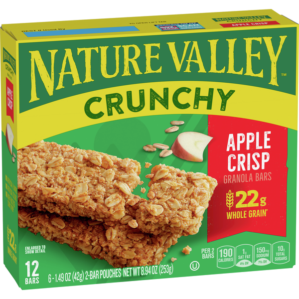 Energy & Granola Bars Nature Valley Apple Crisp Crunchy Granola Bars hero