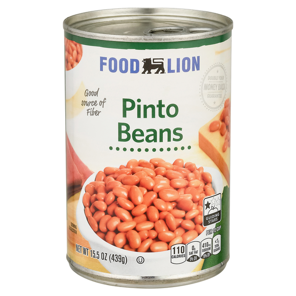 Canned Meals & Beans Food Lion Pinto Beans hero