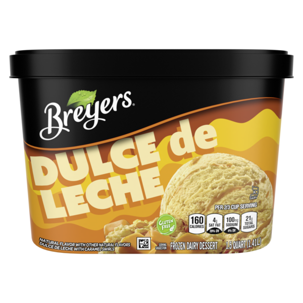 Ice Cream & Ice Breyers Frozen Dairy Dessert Dulce De Leche hero