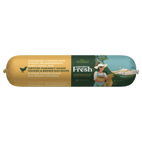 Dog Food & Care Freshpet Chicken, Carrots, Peas & Brown Rice Fresh Dog Food hero