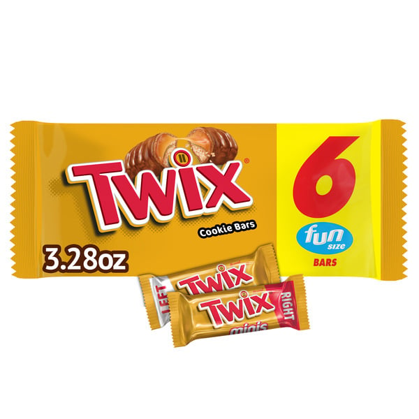 Candy & Chocolate TWIX Fun Size Caramel Chocolate Cookie Candy Bar Bulk Pack Pack of hero