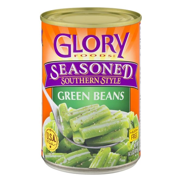 Canned & Jarred Vegetables Glory Foods Seasoned Southern Style Green Beans hero