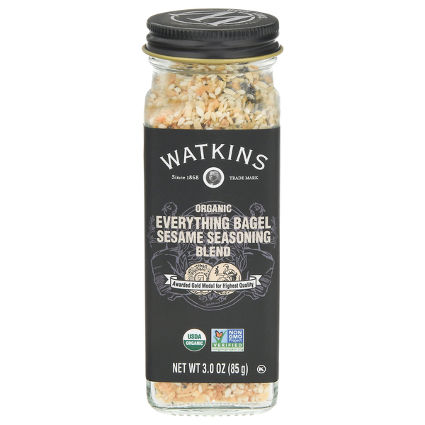 Spices & Seasonings Watkins Seasoning Blend, Organic, Sesame, Everything Bagel hero