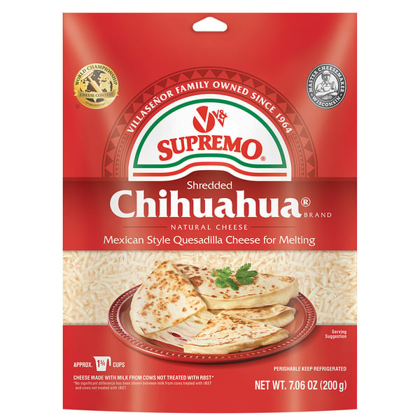 Packaged Cheese V&V Supremo Shredded Chihuahua Quesadilla Cheese hero