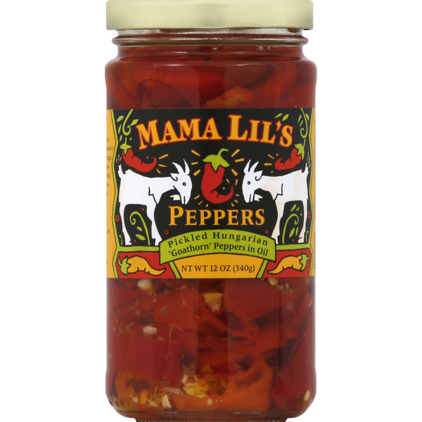 Pickled Goods & Olives Mama Lil's Goathern Peppers, in Oil, Pickled Hungarian hero