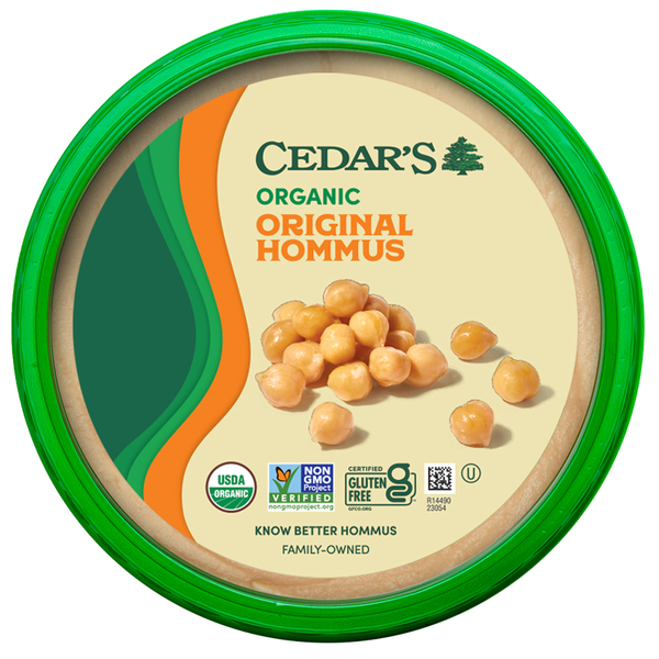 Refrigerated Dressings & Dips Cedar's Foods Organic Original Hommus hero