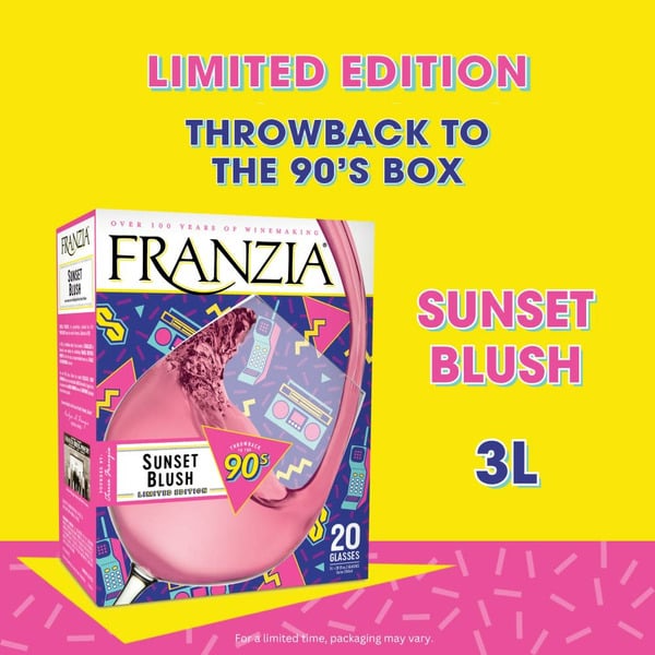 Everyday, Value, and Specialty Franzia Sunset Blush American hero