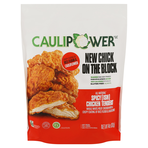 Frozen Vegan & Vegetarian Caulipower Chicken Tenders, Spicy(Ish) hero