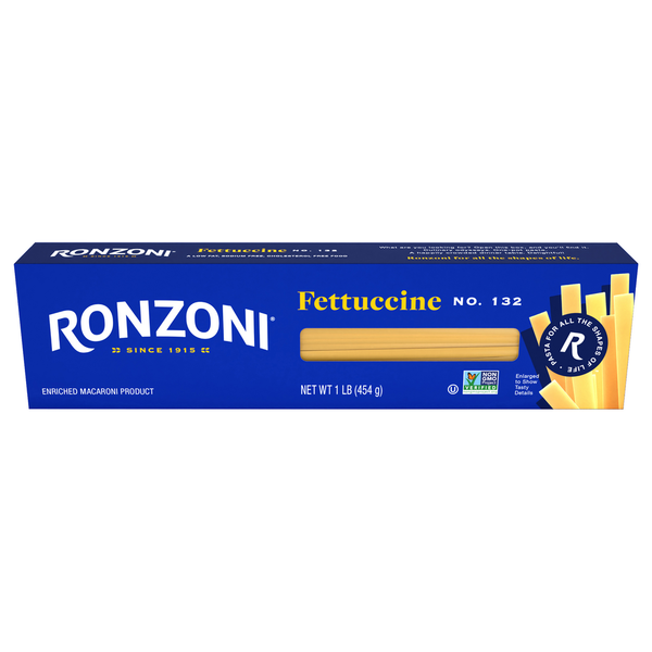 Dry Pasta & Noodles Ronzoni Fettuccine 16 oz, Non-GMO Pasta for Alfredo Sauce and More hero