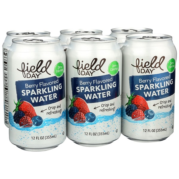 FIELD DAY Sparkling Water, Berry Flavored hero