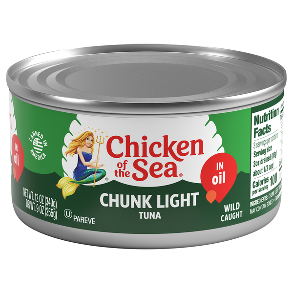 Canned Meat & Seafood Chicken of the Sea Tuna, in Oil, Chunk Light hero