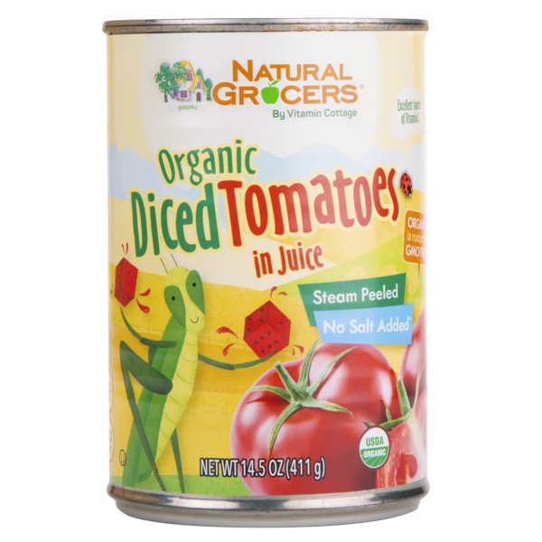 Fresh Vegetables Natural Grocers Organic Canned Diced Tomatoes hero