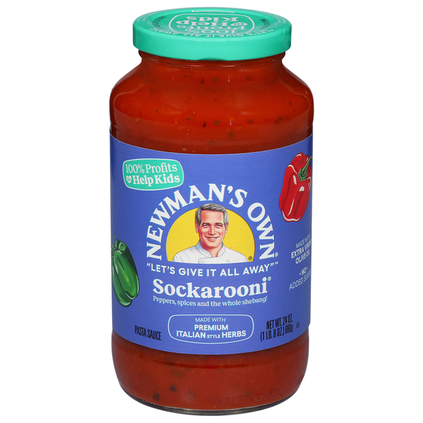 Pasta Sauce Newman's Own Pasta Sauce, Sockarooni hero