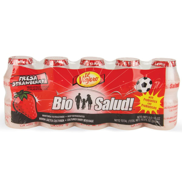 Yogurt BioSalud! by El Viajero Probiotic Drink, Strawberry hero