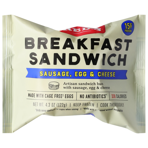 Red's Breakfast Sandwich, Sausage, Egg & Cheese hero