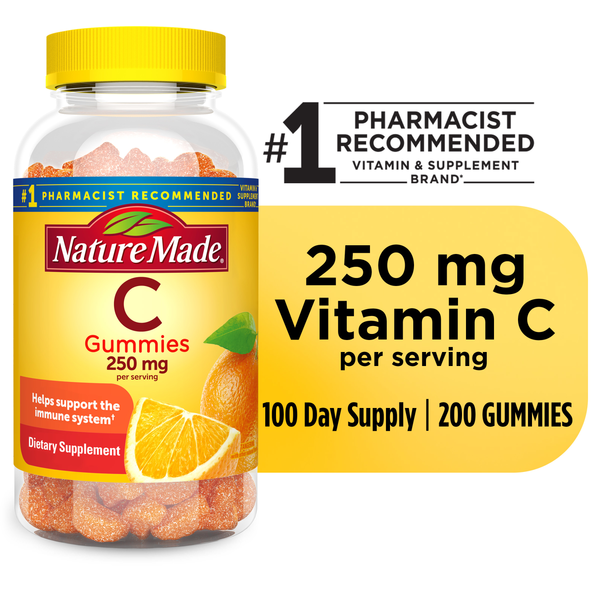 Vitamins & Supplements Nature Made Vitamin C Gummies 250 mg per serving hero