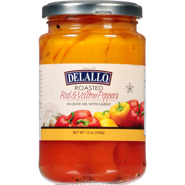 Canned & Jarred Vegetables DeLallo Red & Yellow Peppers, Roasted hero