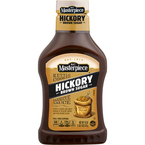 Marinades & Meat Preparation KC Masterpiece Hickory Brown Sugar Barbecue Sauce hero