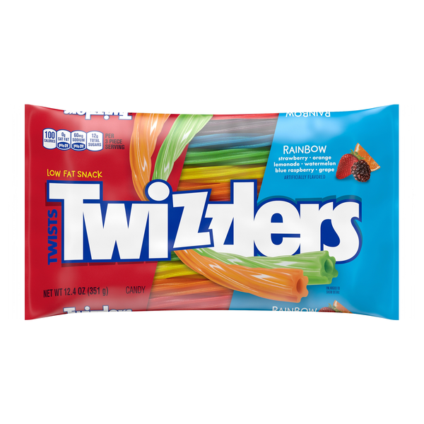 Candy & Chocolate Twizzlers Rainbow Flavored Licorice Style Low Fat Candy hero