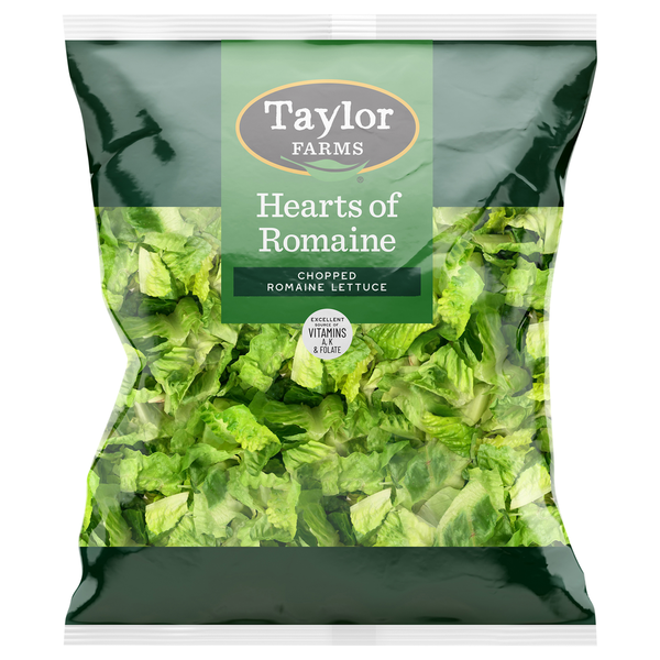 Packaged Vegetables & Fruits Taylor Farms Hearts of Romaine hero