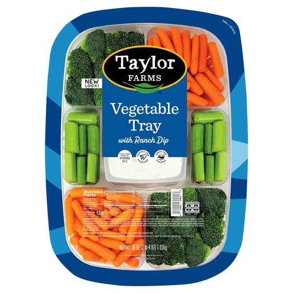 Packaged Vegetables & Fruits Taylor Farms Vegetable Tray with Ranch Dip hero