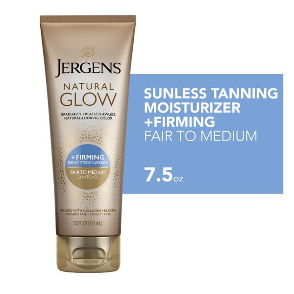 Body Lotions & Soap Jergens +Firming Self Tan Lotion Fair/MD hero