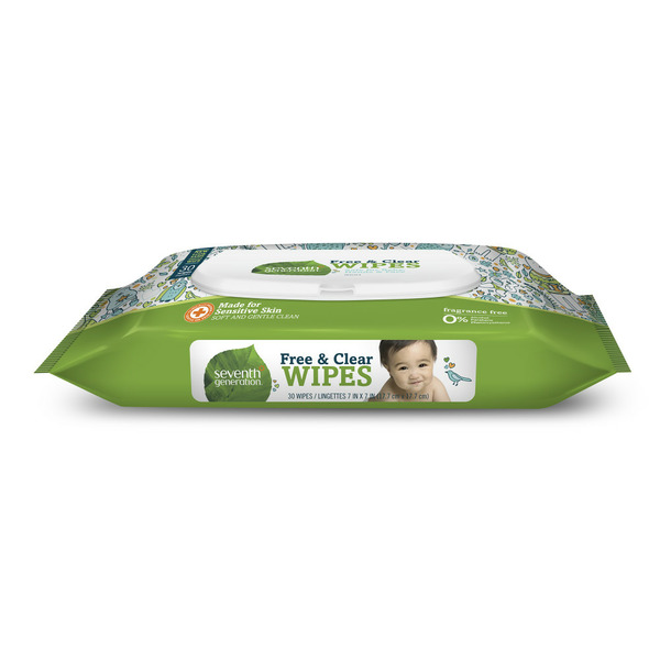 Diapers & Wipes Seventh Generation Baby Wipes Travel Pack With Flip-Top Dispenser Free & Clear hero