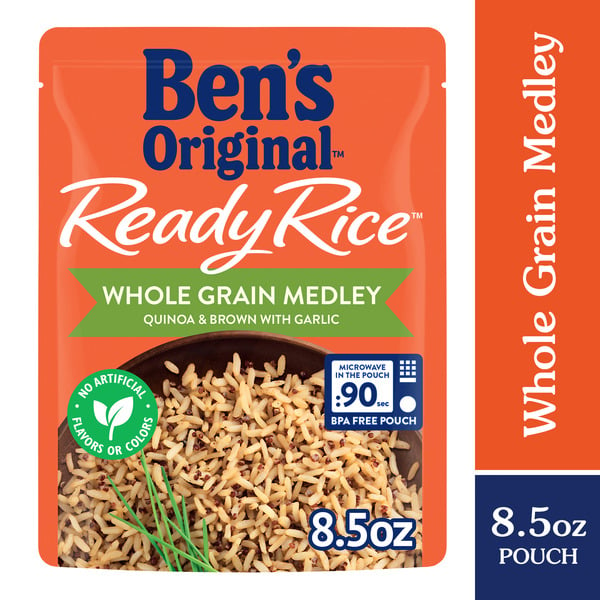 Grains, Rice & Dried Goods Ben's Original Whole Grain Medley Quinoa & Brown Rice with Garlic Pouch hero