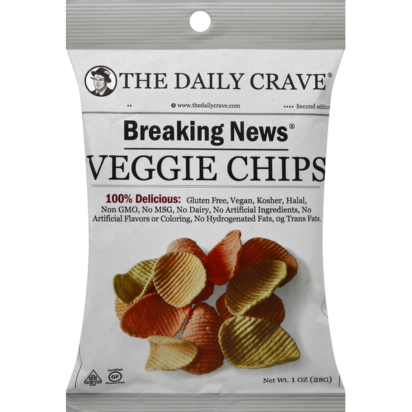 Fruit & Vegetable Snacks The Daily Crave Chips, Veggie hero