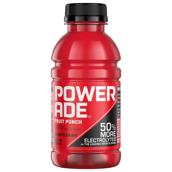 Water, Seltzer & Sparkling Water POWERADE Sports Drink, Fruit Punch hero