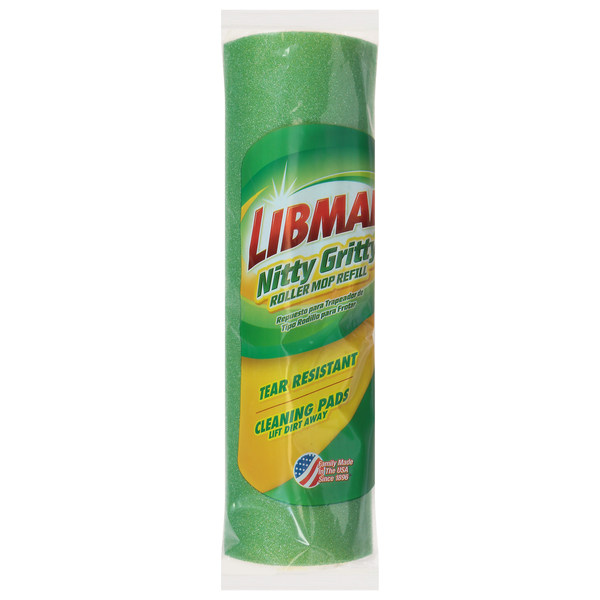 Cleaning Products Libman Roller Mop Refill, Nitty Gritty hero