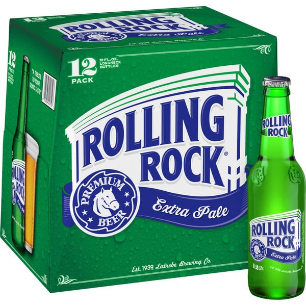 Domestic Beer Rolling Rock Extra Pale Beer Btl hero