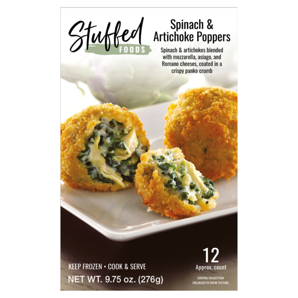 Appetizers & Sides Stuffed Foods Spinach & Artichoke Poppers hero