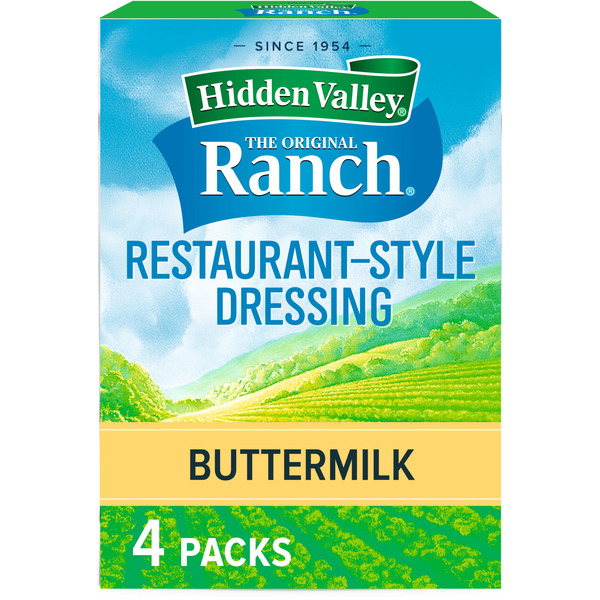 Salad Dressing & Toppings Hidden Valley Buttermilk Ranch Salad Dressing & Seasoning Mix hero