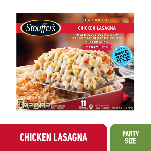 Frozen Meals Stouffer's Classics Party Size Chicken Lasagna Frozen Entree hero