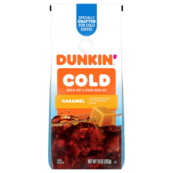 Dunkin' Coffee, Ground, Cold, Caramel hero