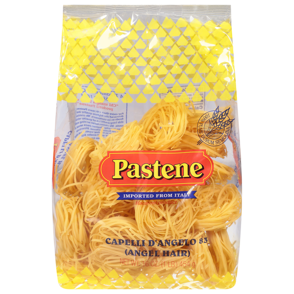 Dry Pasta Pastene Capelli D' Angelo 83, Angel Hair hero