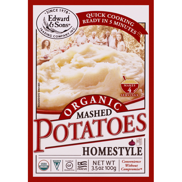 Instant Foods Edward & Sons Organic Mashed Potatoes Home Style hero