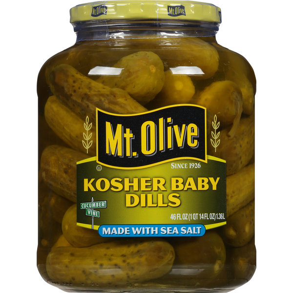 Pickled Goods & Olives Mt. Olive Pickles, Kosher Dills, Baby hero