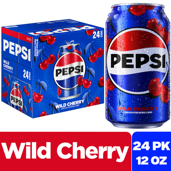 Soft Drinks Pepsi Cola, Wild Cherry hero