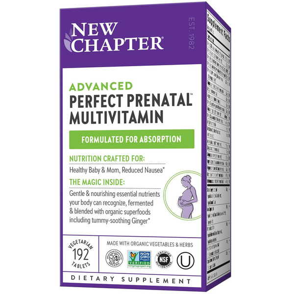 Multi Vitamins New Chapter Advanced Perfect Prenatal Multivitamins for Healthy Baby & Mom hero