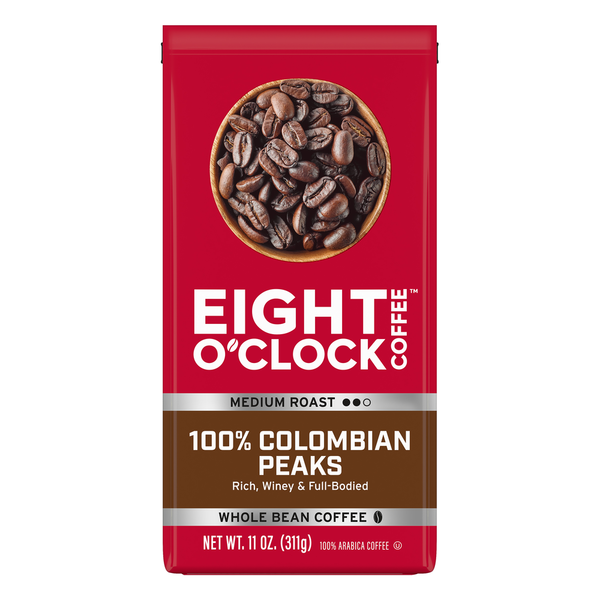 Coffee Eight O’Clock Colombian Peaks Whole Bean Coffee hero