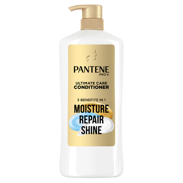 Pantene Conditioner, Ultimate Care Moisture + Repair + Shine for Dry Damaged Hair hero