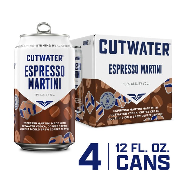 Cutwater Espresso Martini Canned Cocktail hero