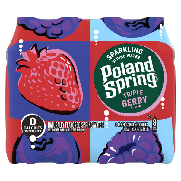 Sparkling & Seltzer Water Poland spring Sparkling Water, Triple Berry hero