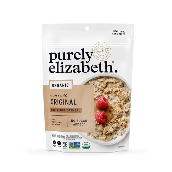 Hot Cereal & Pancake Mixes Purely Elizabeth Original Superfood Oatmeal Pouch, Organic hero